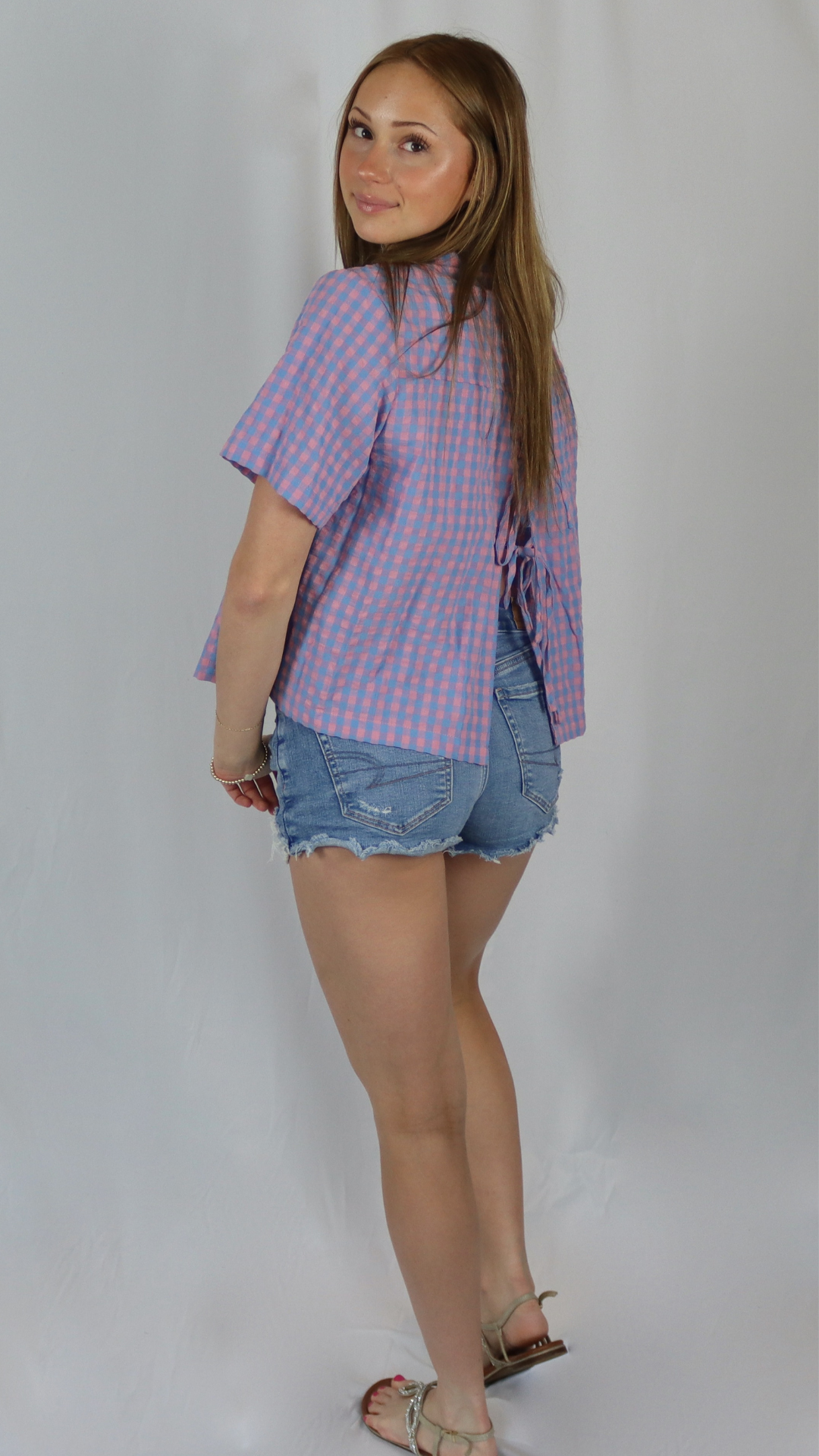 Cotton Candy Tie-Back Polo