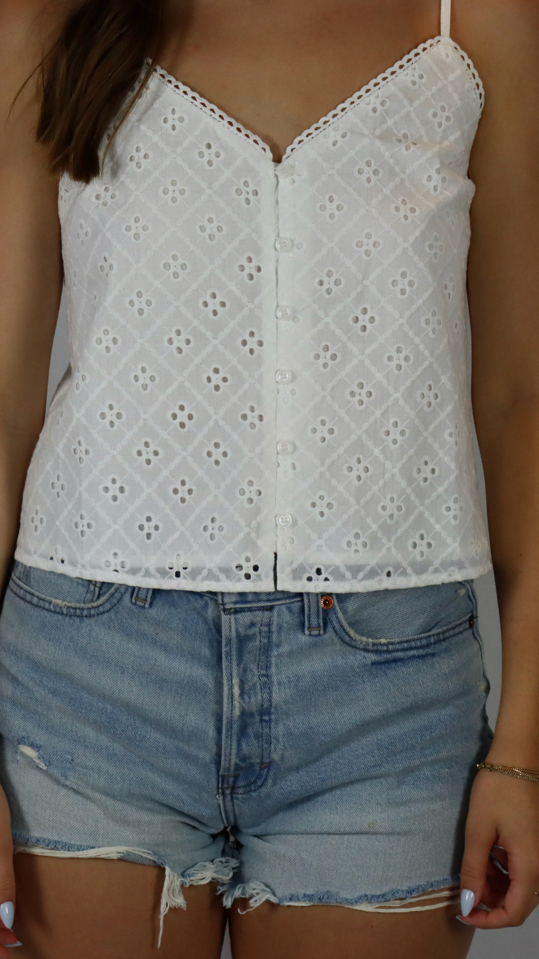 The Sugar Eyelet Cami