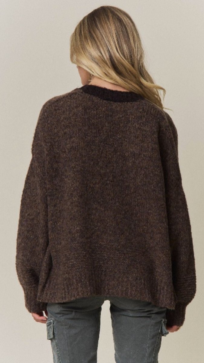 The Mocha Edge Cardigan - U Pretty Things