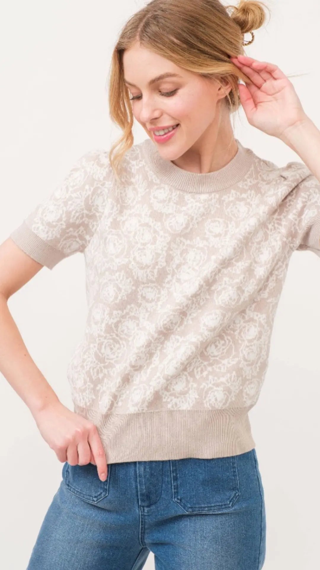 Vintage Bloom Knit Top - U Pretty Things