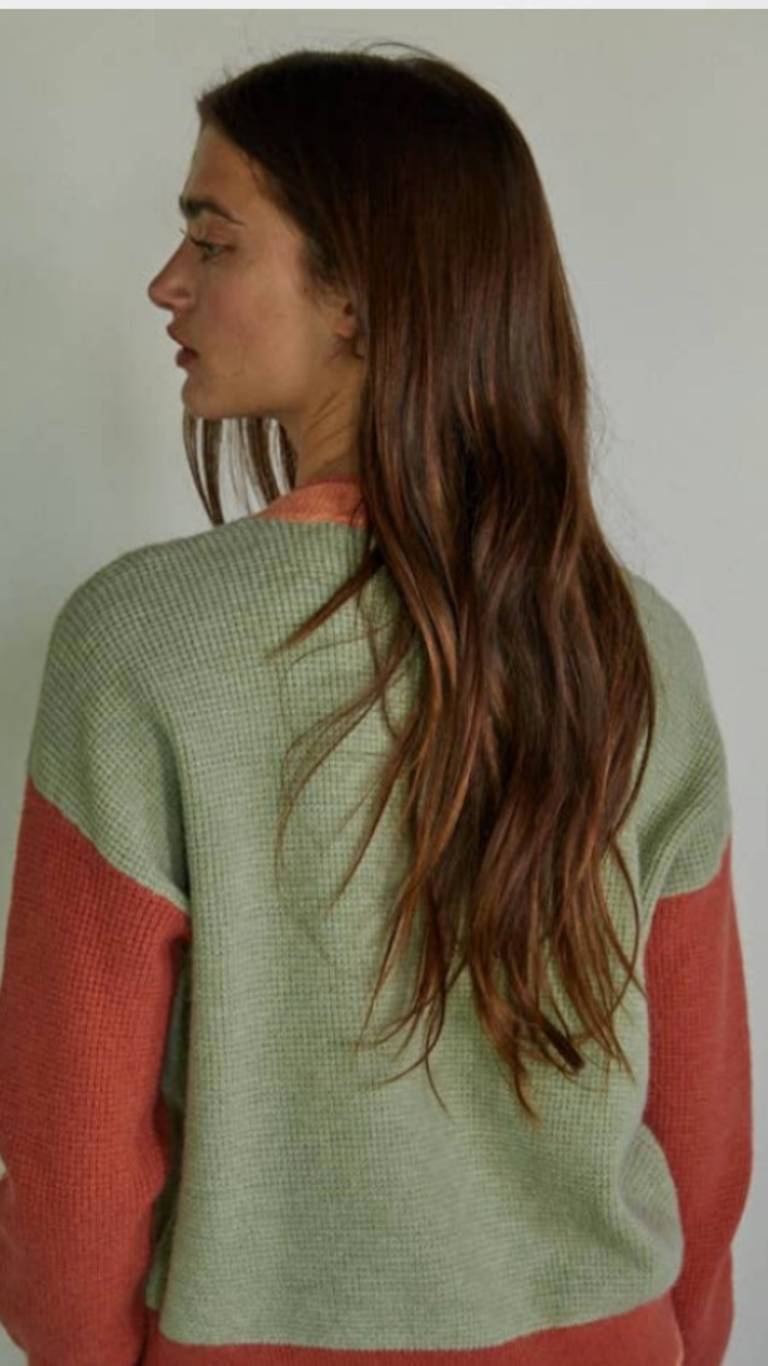 Sunset Melon Knit Sweater