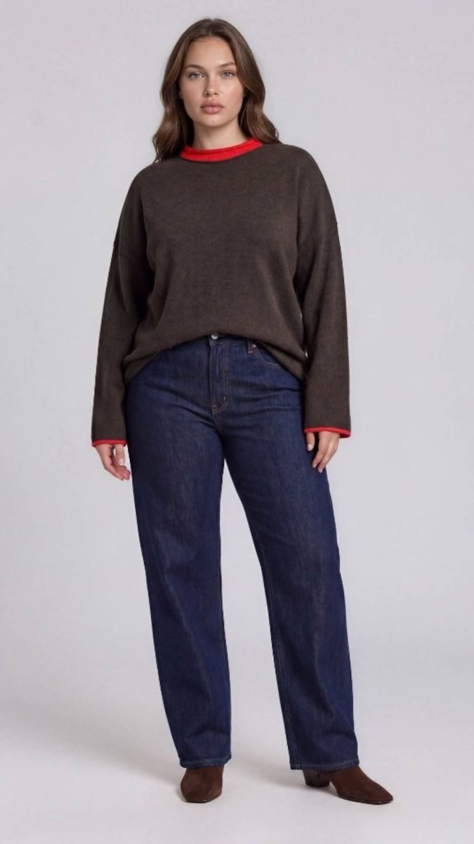 The Contrast Crew Pullover - U Pretty Things