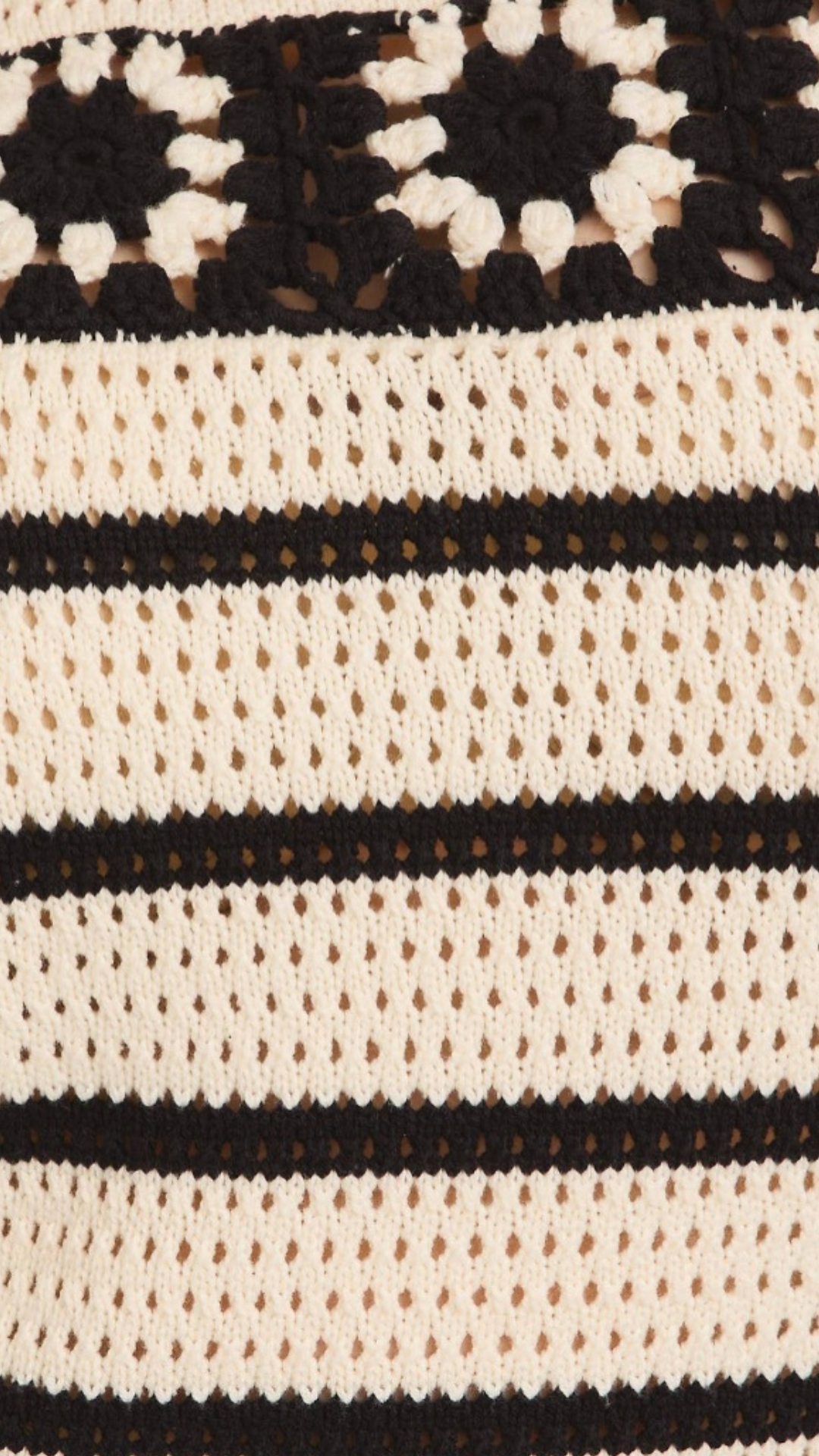 PLUS Daisy Noir Ruffle Crochet Top