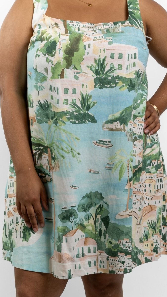 Santorini Poolside Mini Dress - U Pretty Things