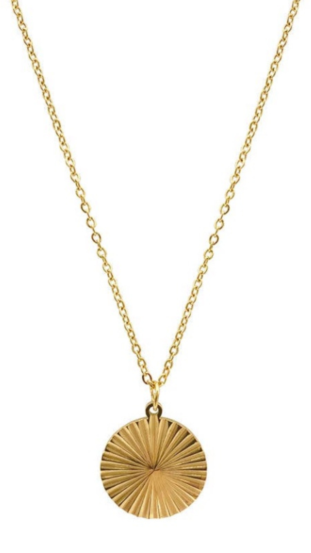 Gold Sun Pendant necklace
