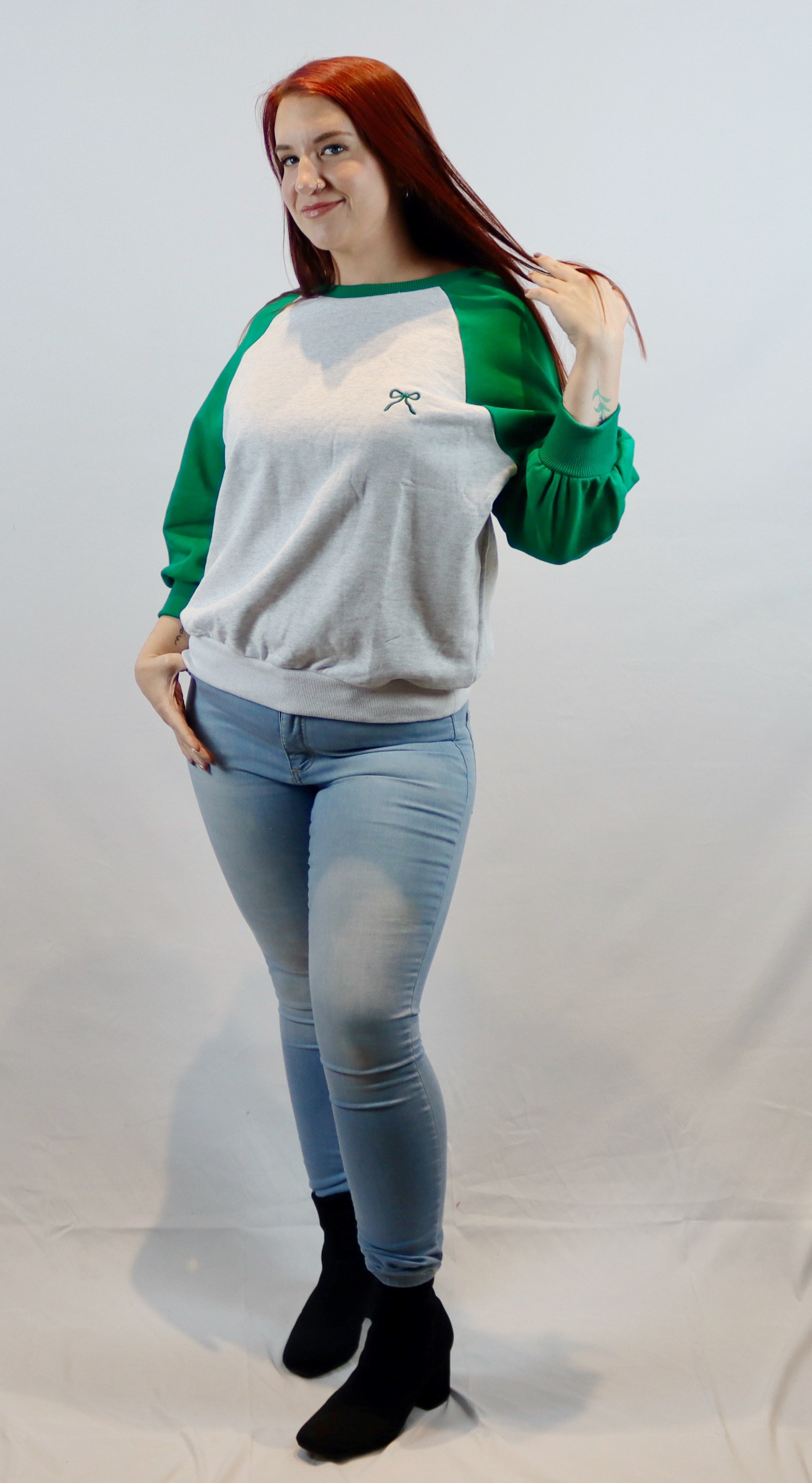 The Sweetheart Varsity Top - Green