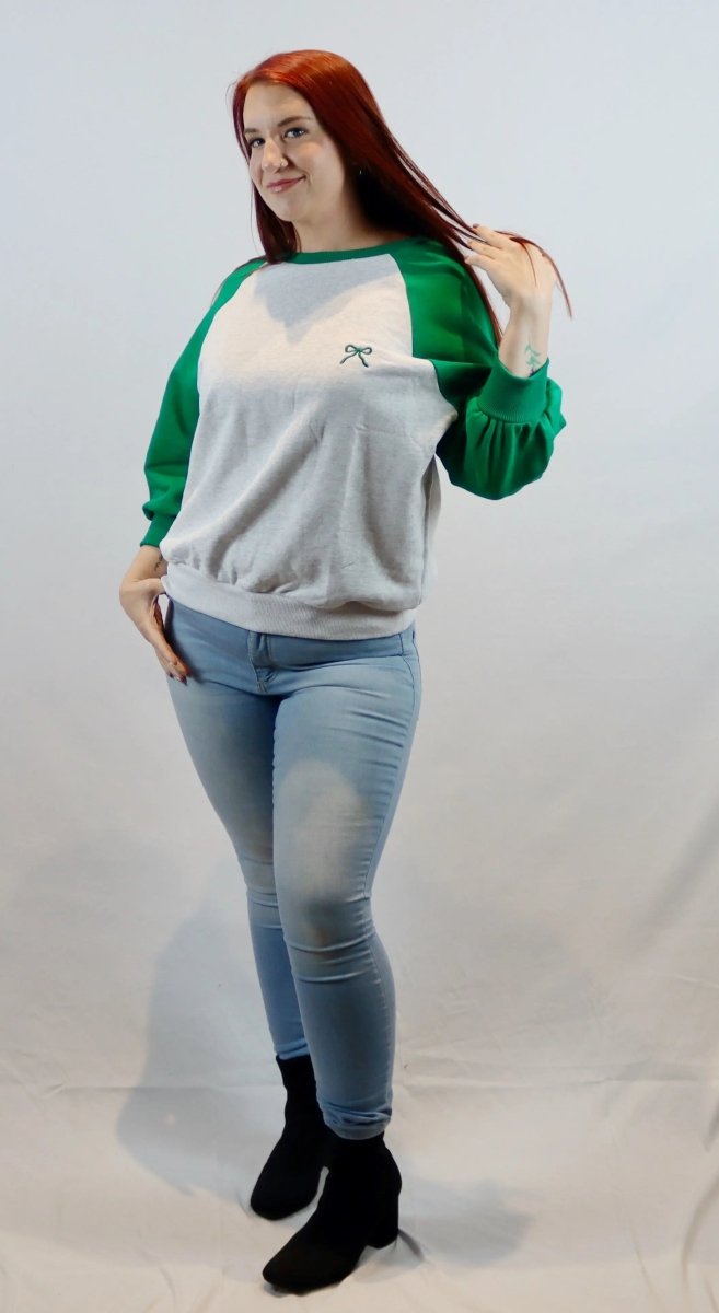 The Sweetheart Varsity Top - Green - U Pretty Things