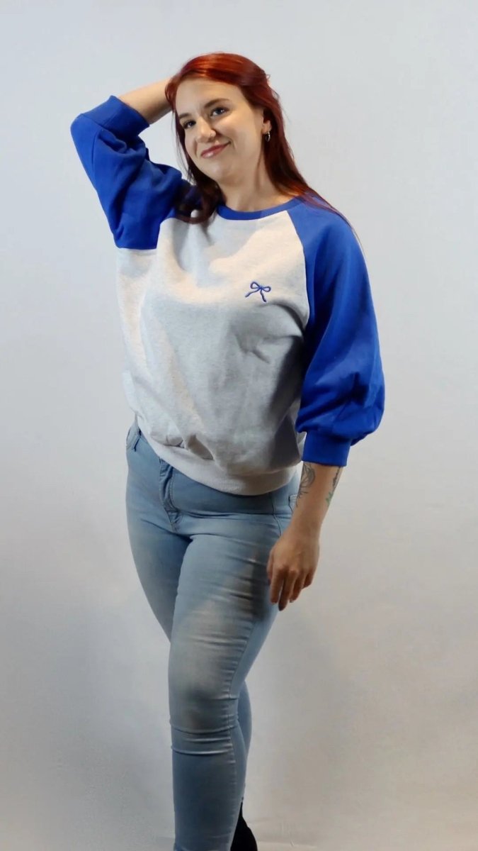 The Sweetheart Varsity Top - Blue - U Pretty Things