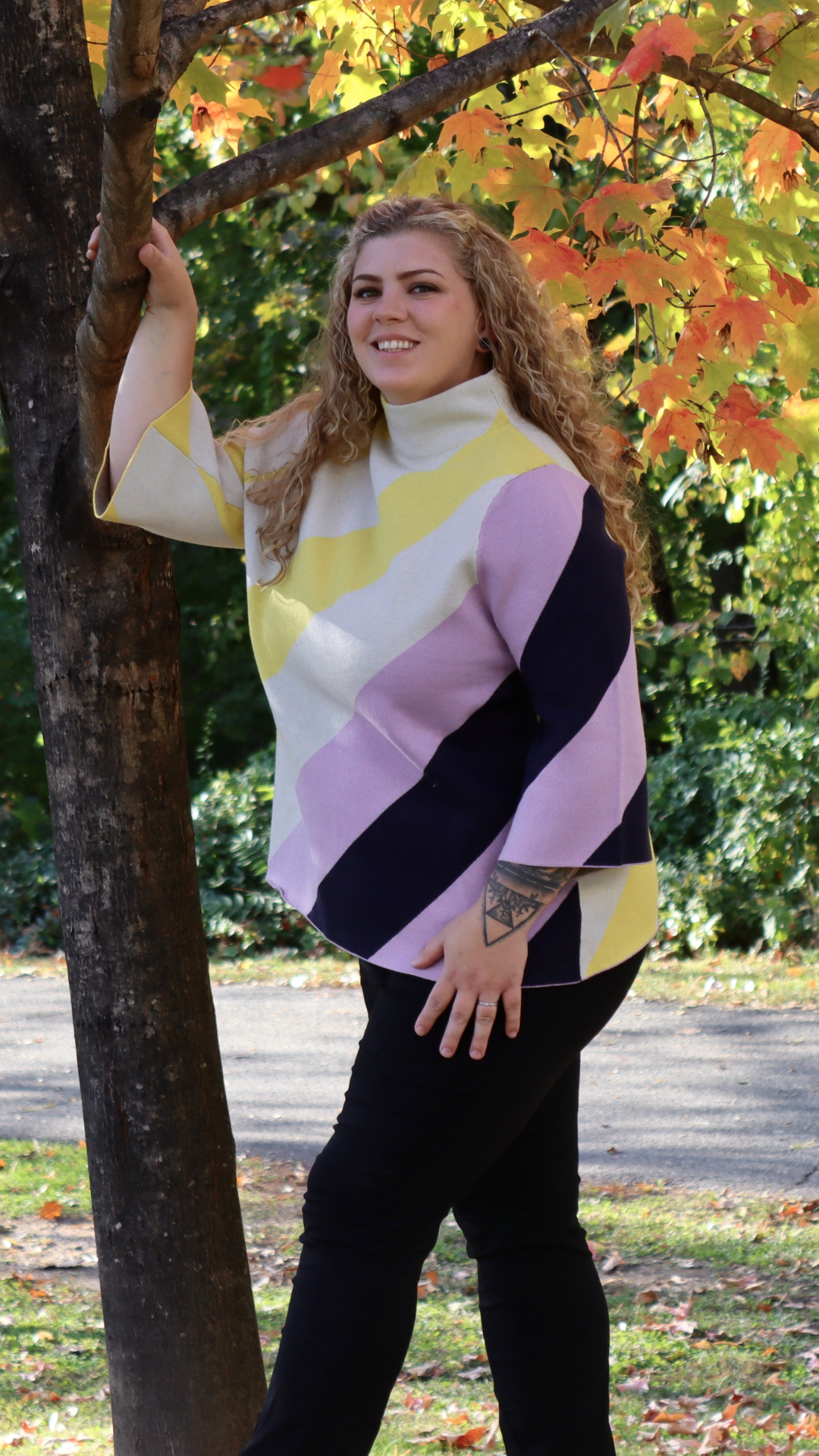 PLUS Modern Block Pullover
