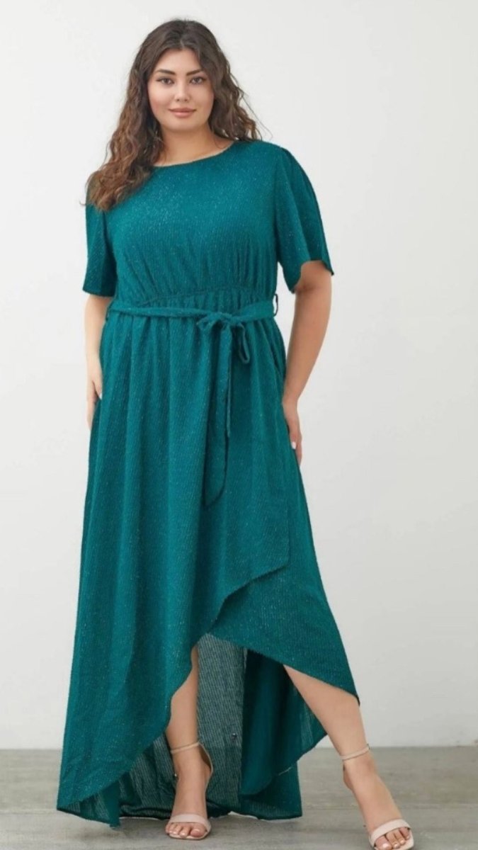 Woven Texture Midi Dress - U Pretty Things
