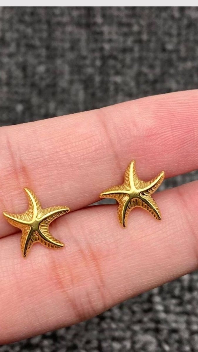 Coastal Starfish Studs - U Pretty Things