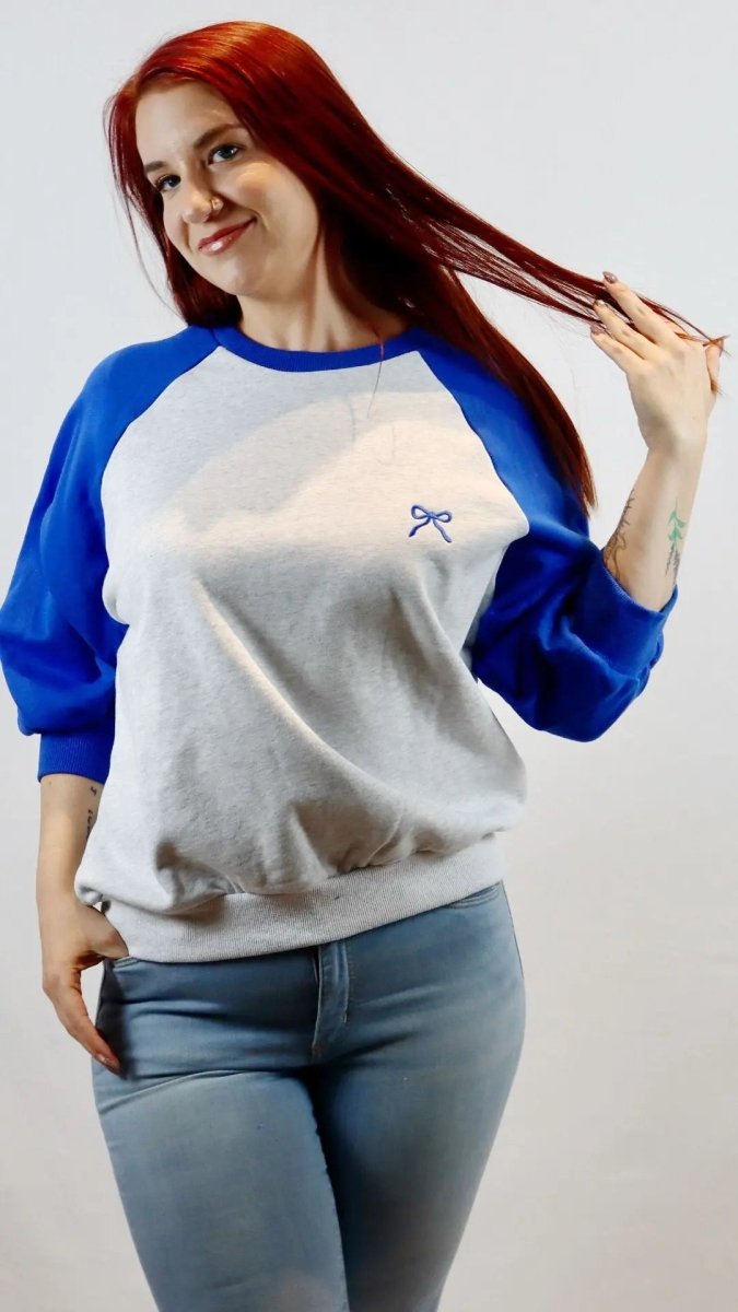 The Sweetheart Varsity Top - Blue - U Pretty Things