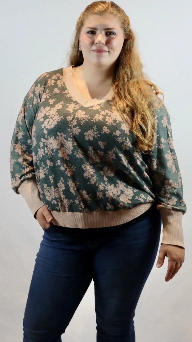 Plus - Wildflower Lounge Knit - U Pretty Things