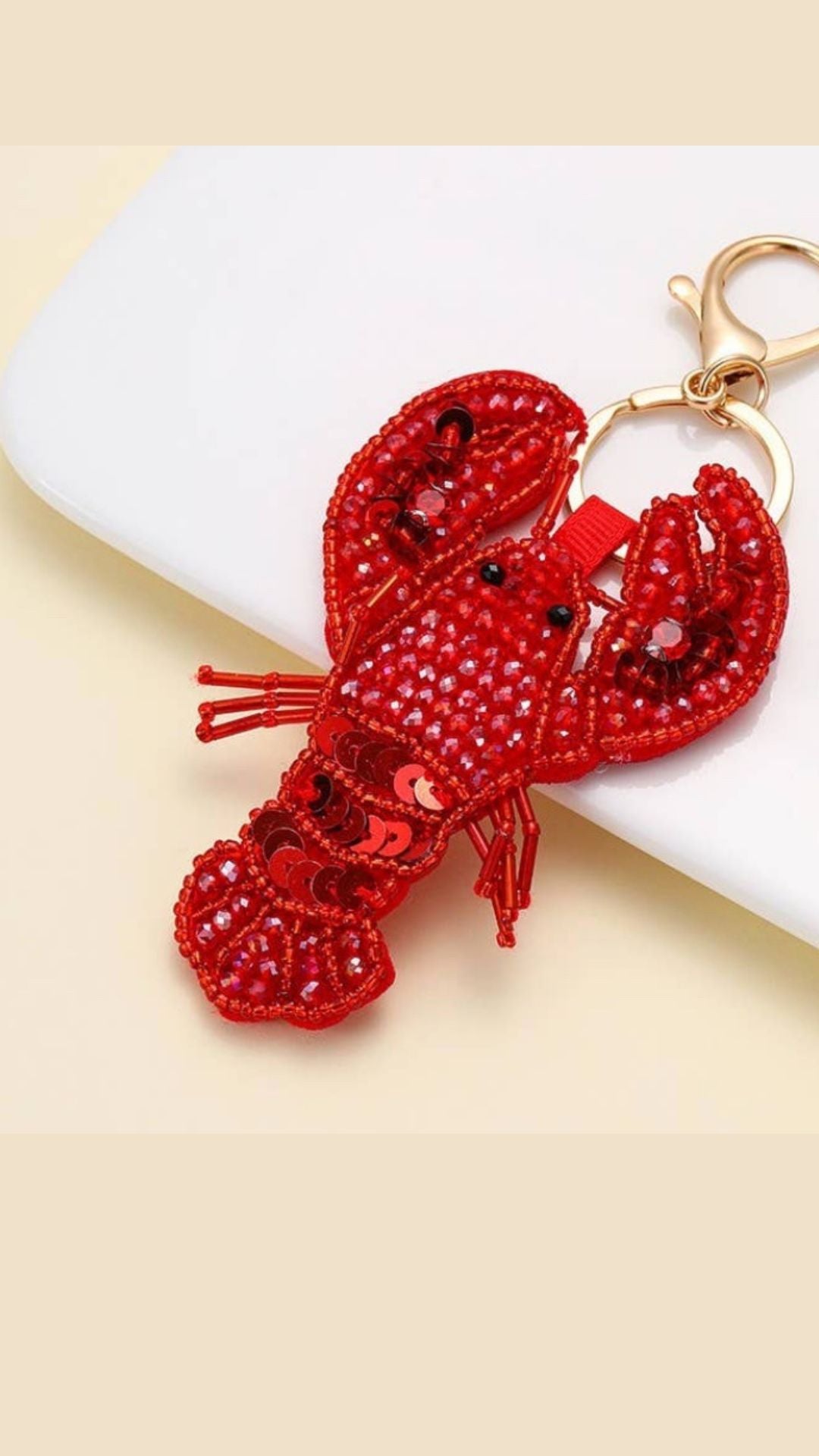 Beaded Lobster Keychains