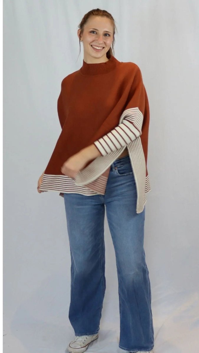 Harvest Stripe Cape - U Pretty Things