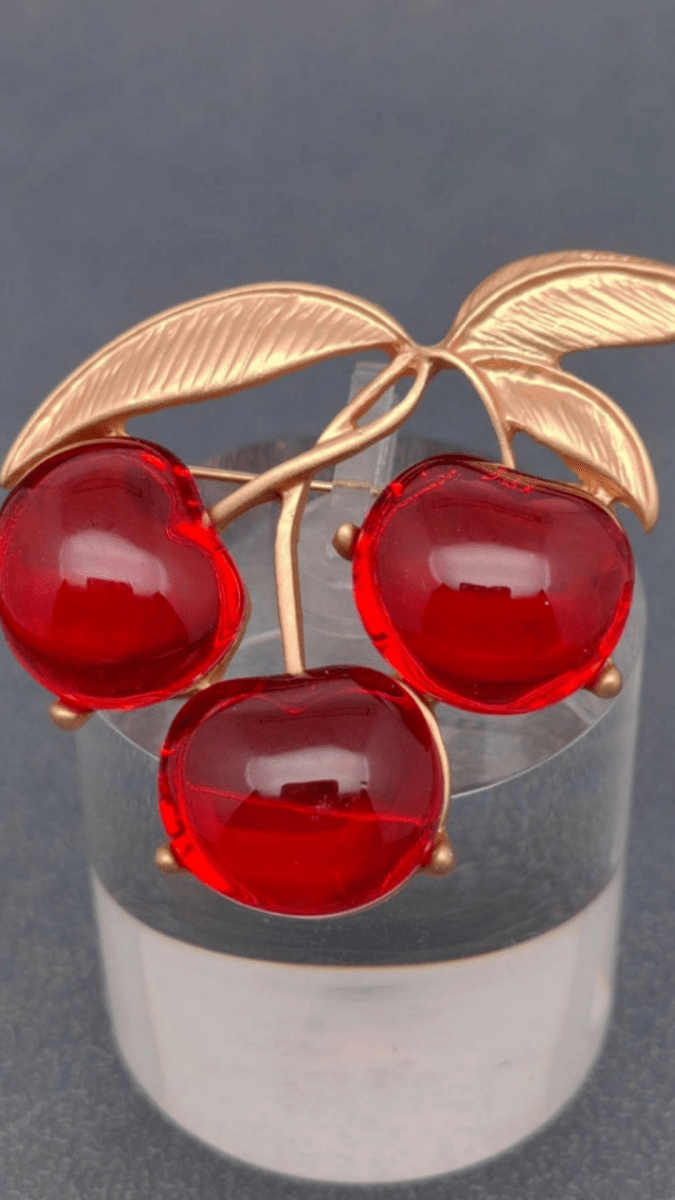 Cherry Brooch - U Pretty Things