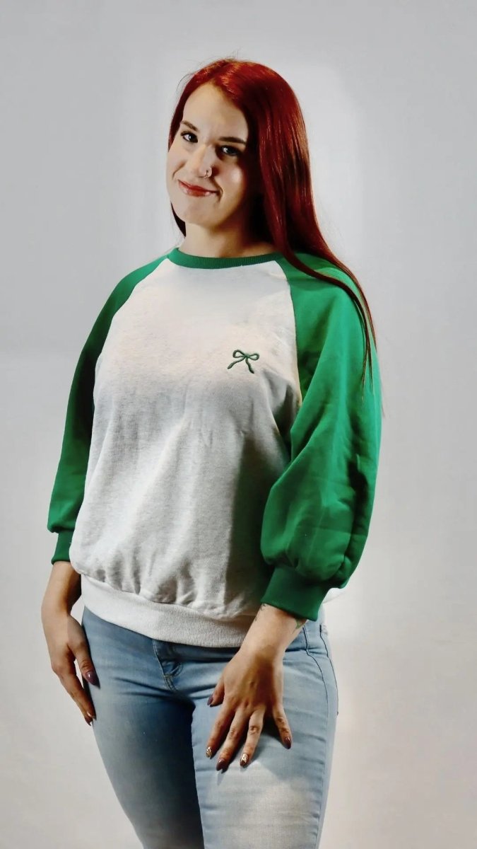 The Sweetheart Varsity Top - Green - U Pretty Things