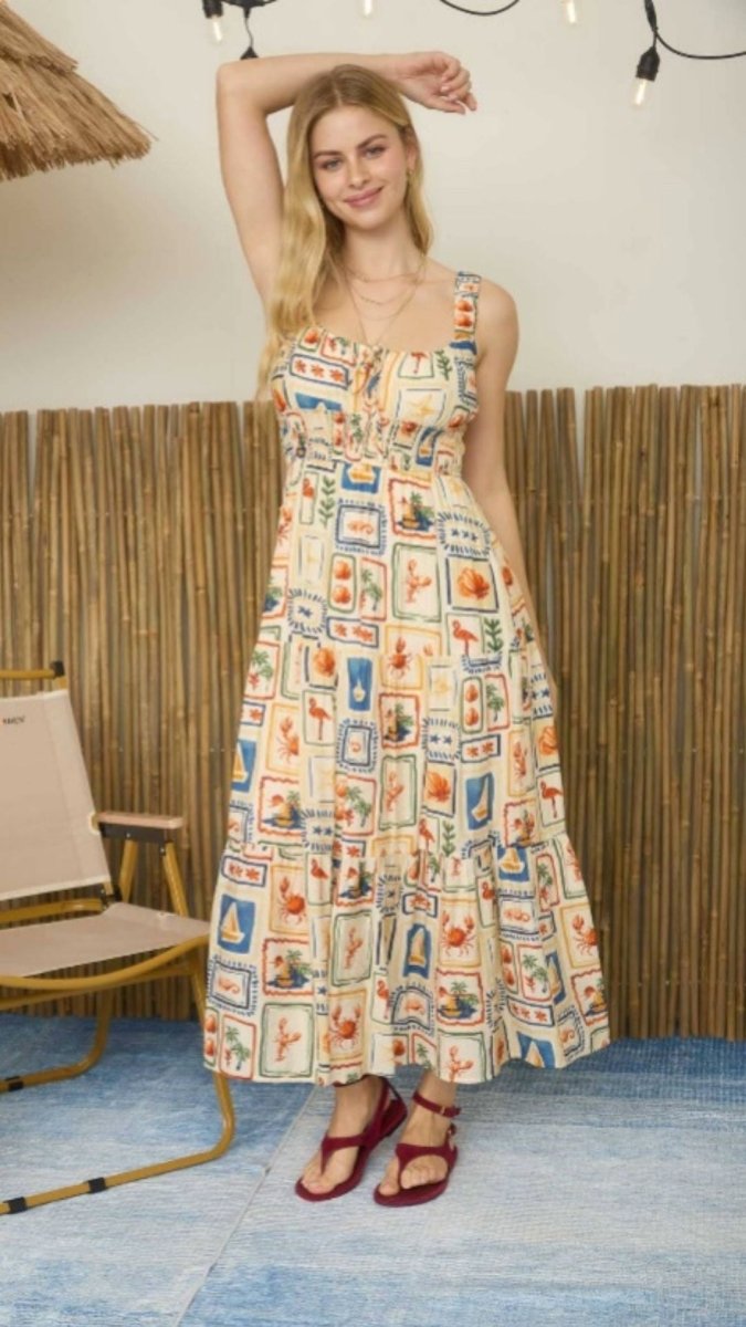 Coastal Postcard Midi - U Pretty Things