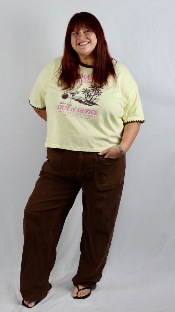 Permanent Vacation Embroidered Tee - U Pretty Things