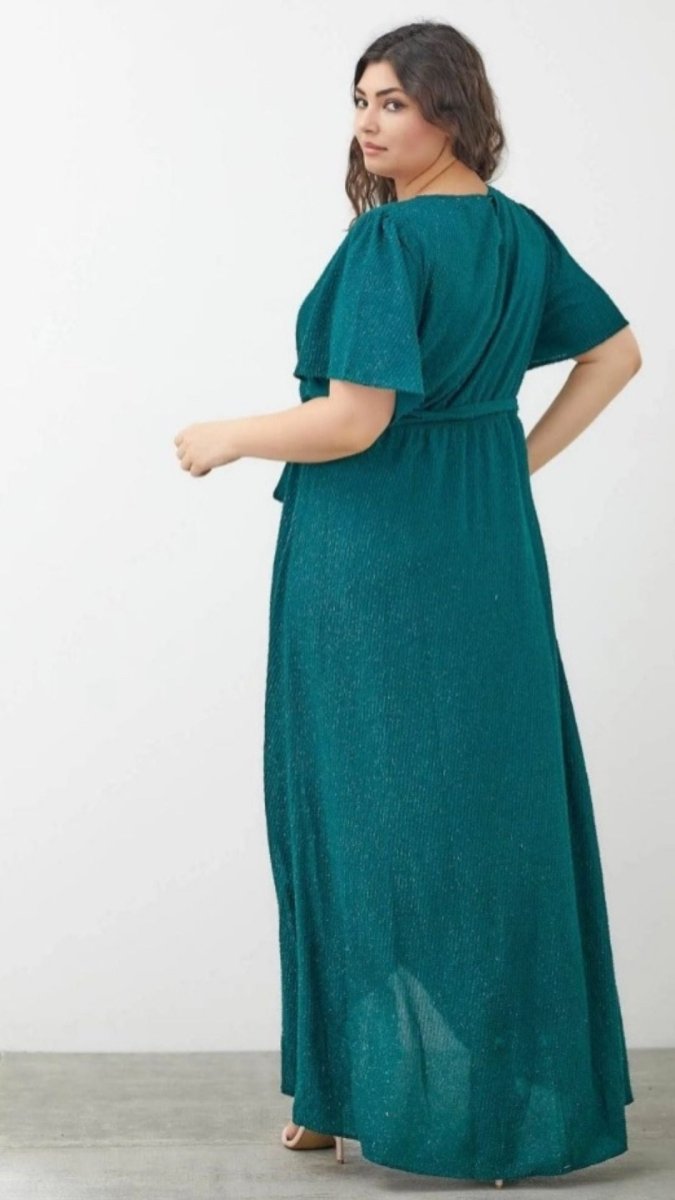 Woven Texture Midi Dress - U Pretty Things