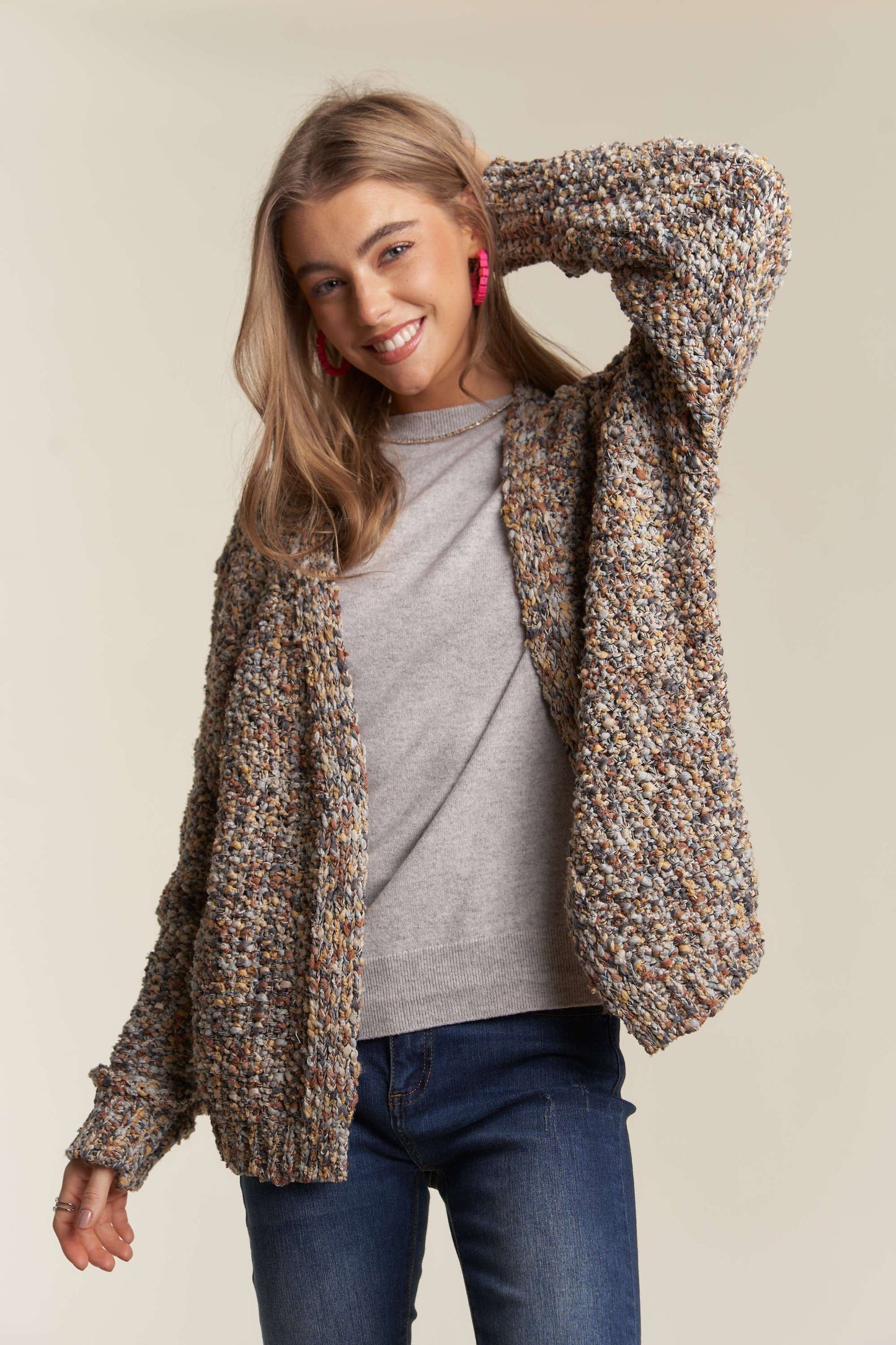 MULTI COLOR SWEATER CARDIGAN